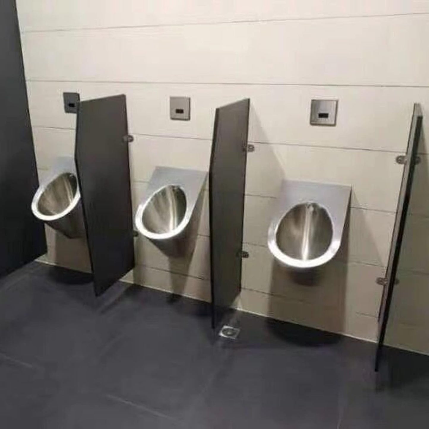 🚽 Stainless Steel Wall-Mounted Urinal with Automatic Sensor Flush 🌊
