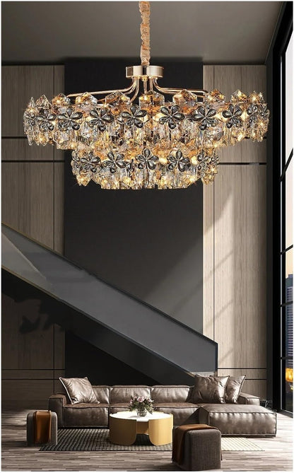 ✨ Elegant Crystal Pendant Chandelier – Transform Your Space 🌟