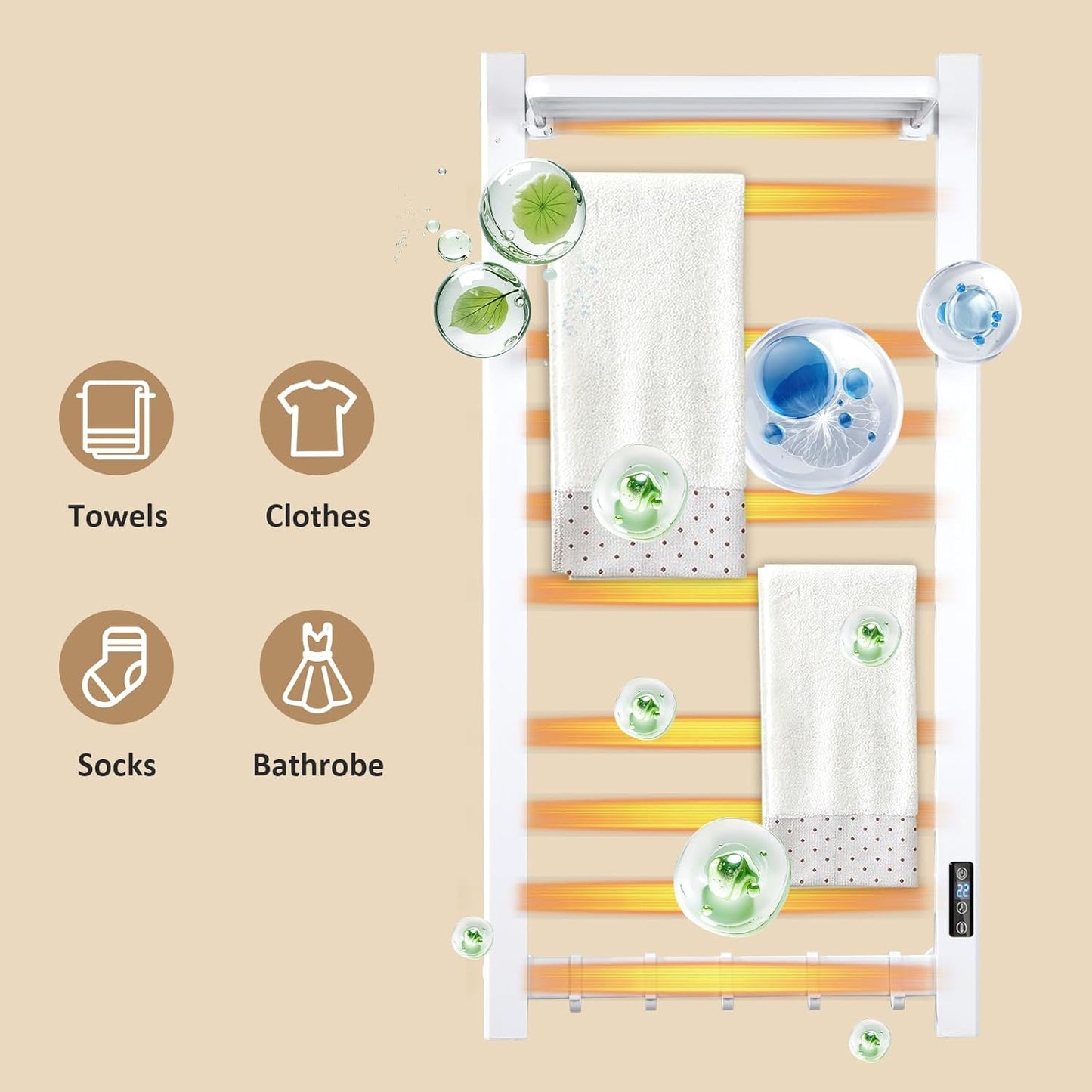 💖 Warm & Relaxing Bathroom Heater – Adjustable Settings for Ultimate Comfort 🌈🔥