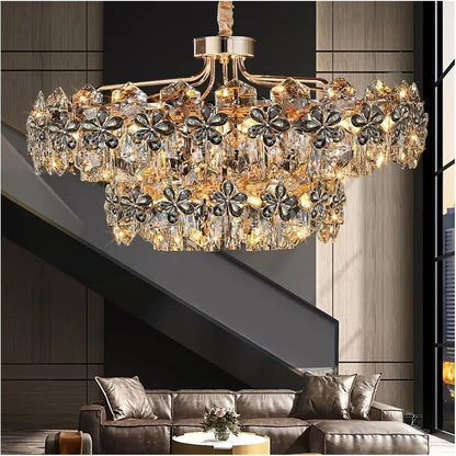 ✨ Elegant Crystal Pendant Chandelier – Transform Your Space 🌟